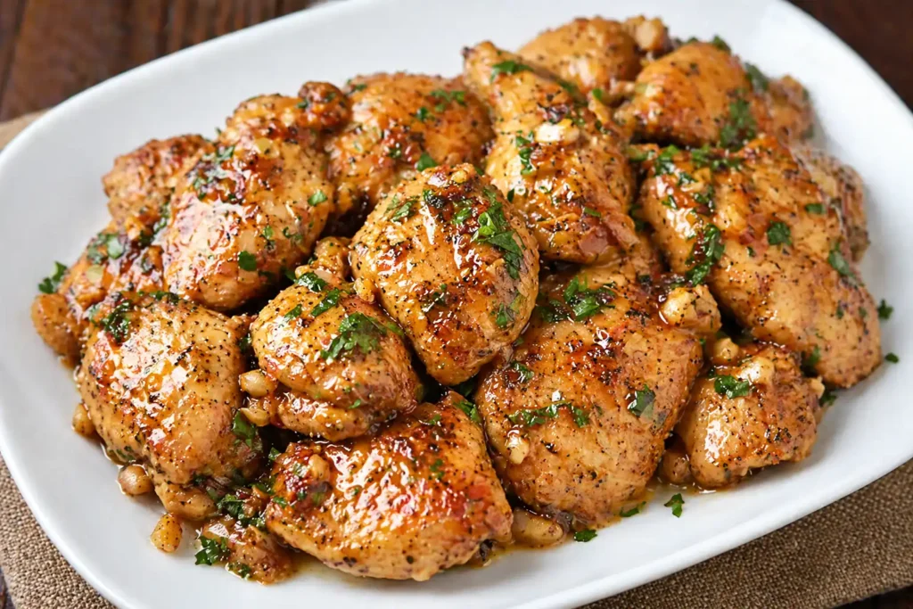 Garlic butter chicken ulam