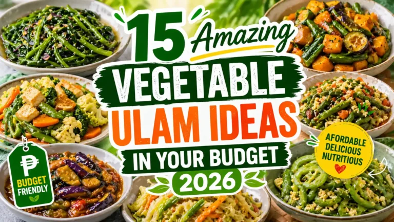 Vegetable Ulam Ideas