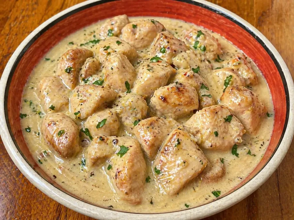 Creamy garlic chicken ulam